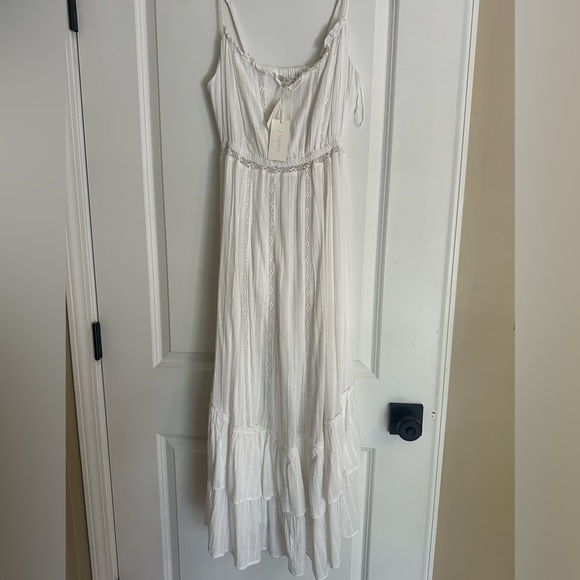 New Z Supply Rose White Maxi Dress XS - Picture 8 of 8